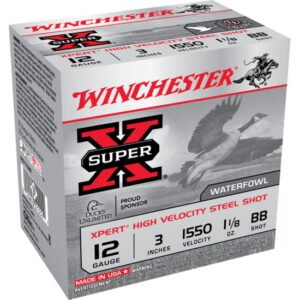 Winchester SUPER-X SHOTSHELL 12 Gauge 1 1/8 oz 3" Shotgun Ammunition 500Rds