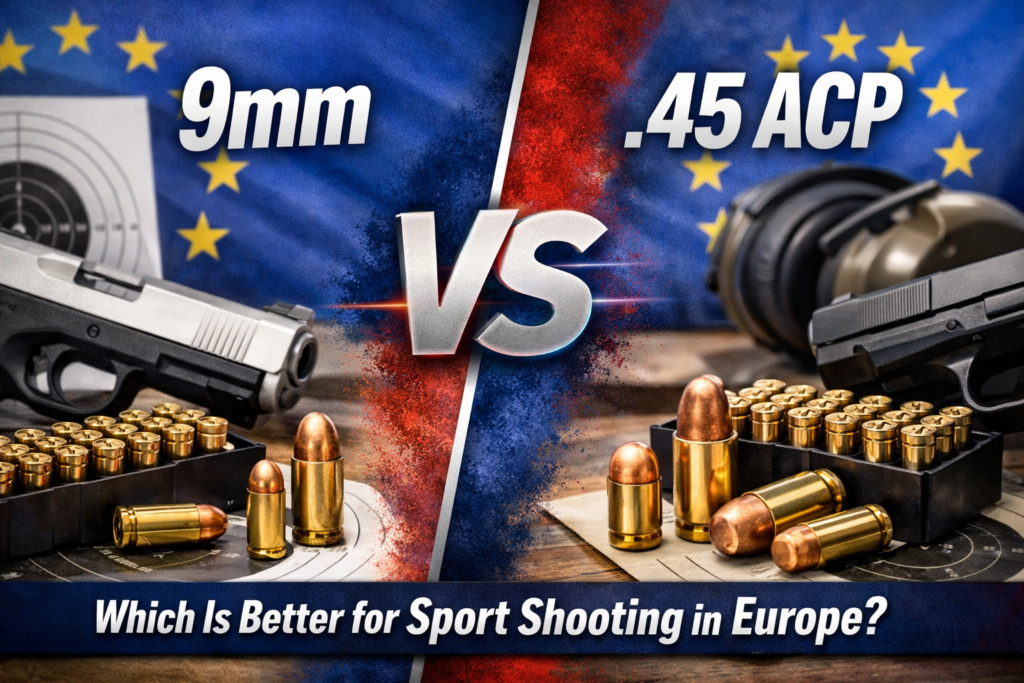 9mm vs 45 ACP Europe